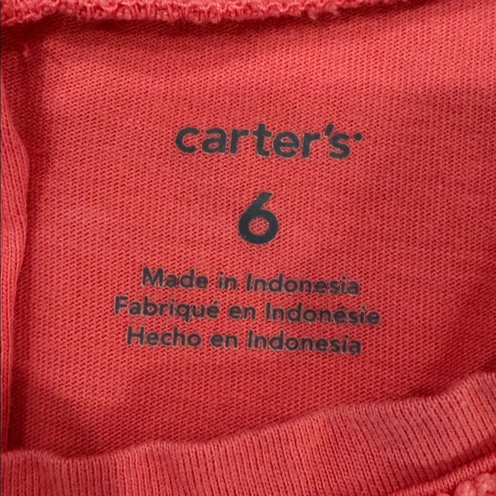 Carter's Girls 6 Pink Cotton Dress
